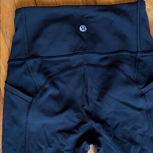 lululemon athletica All the Right Places Black Leggings. 23” size 2
